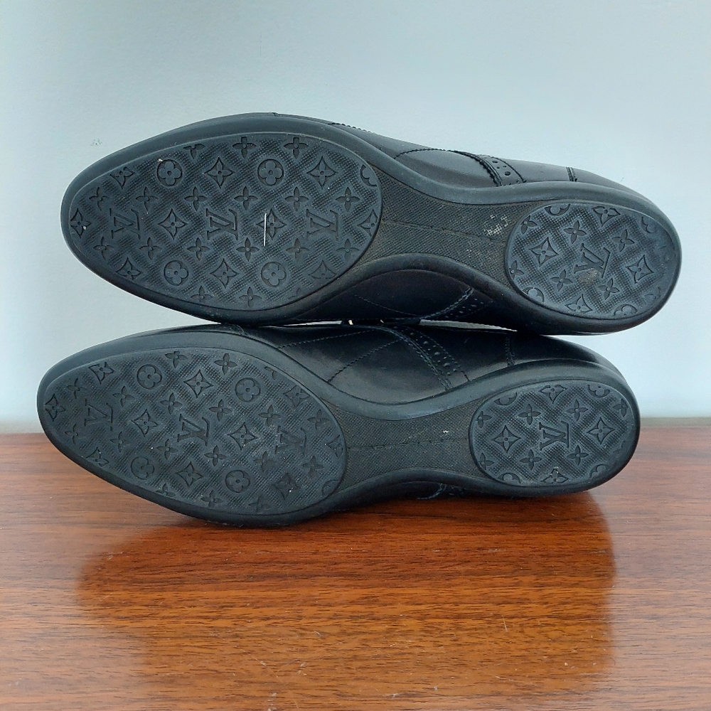 Louis Vuitton Leather Sneakers Sz 7 - Picture 5 of 11